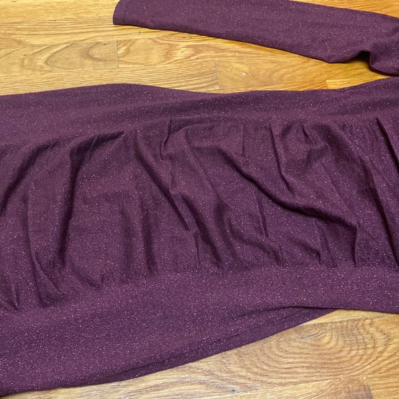 Express Burgundy Sparkly Dress - Picture 3 of 4